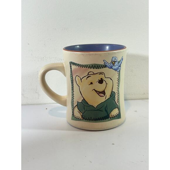 Walt Disney World Winnie The Pooh with Blue Bird Large Mug Honey - Picture 1 of 6